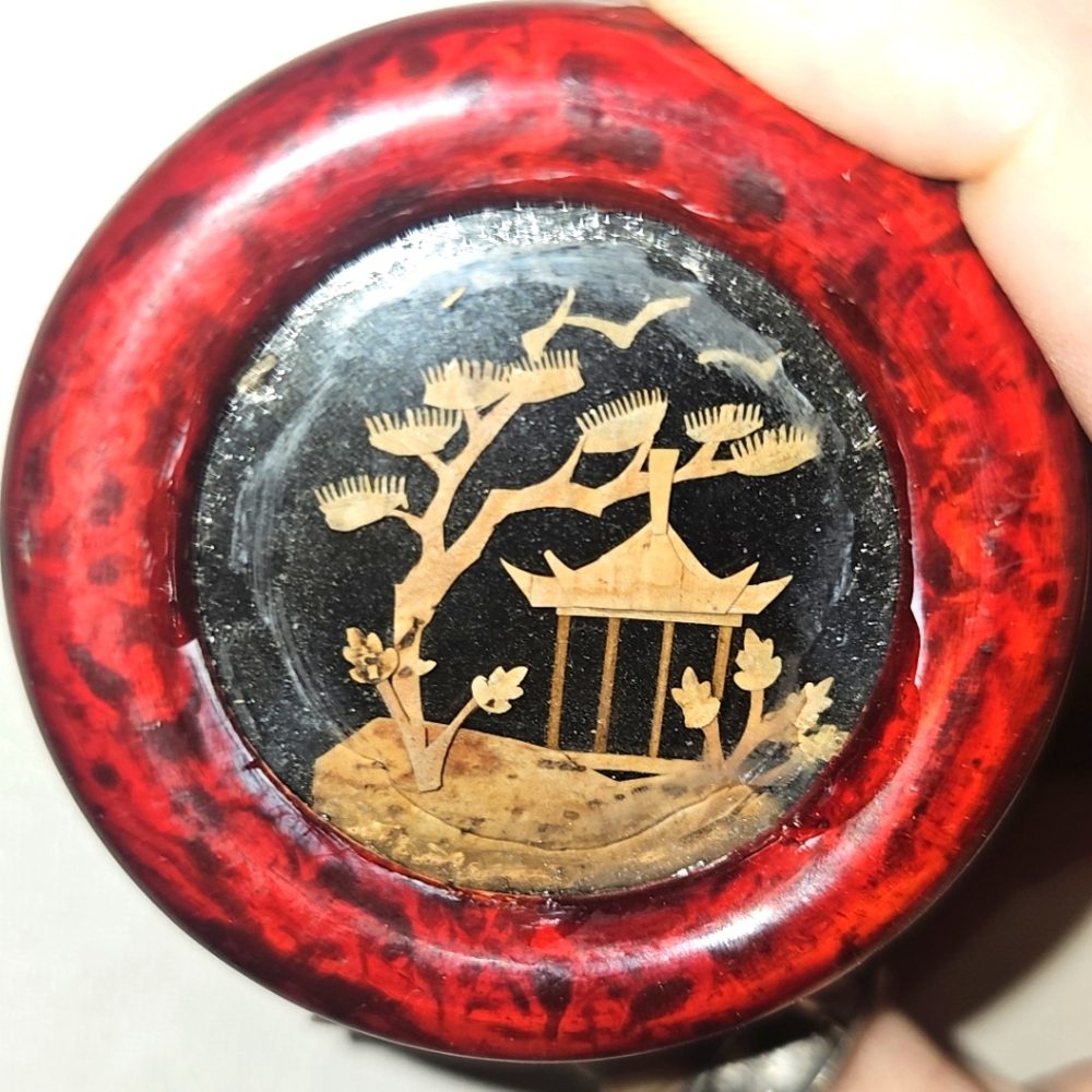 Vintage Handmade Asian Trinket Box
